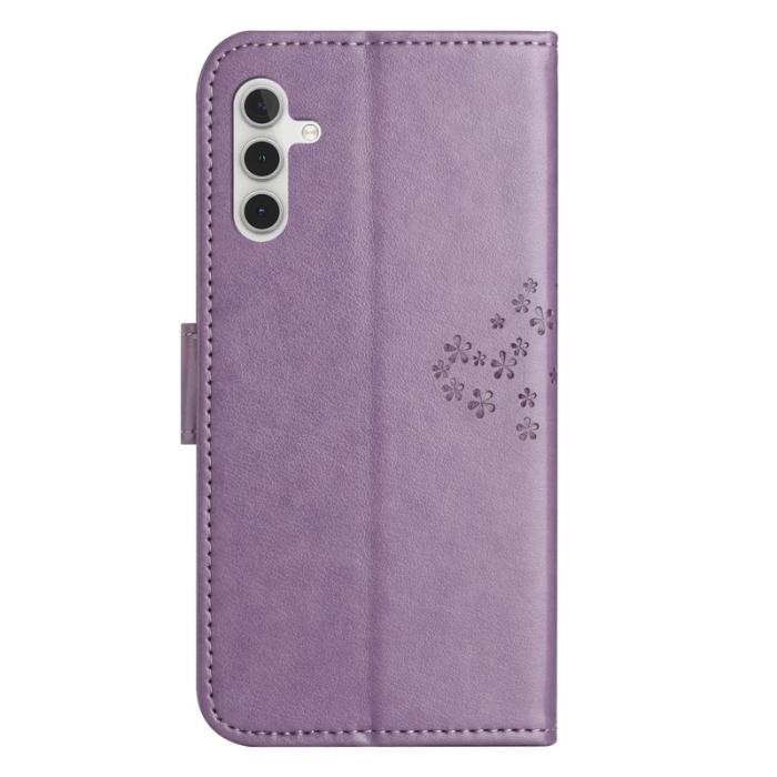 OEM - Samsung Galaxy A37 / A36 5G Fodral PU Läder Uggla Träd - Lila