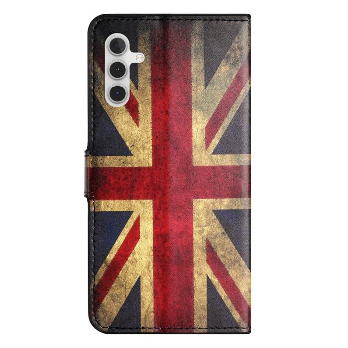 OEM - Samsung Galaxy A37 / A36 5G Fodral PU Läder - Union Jack