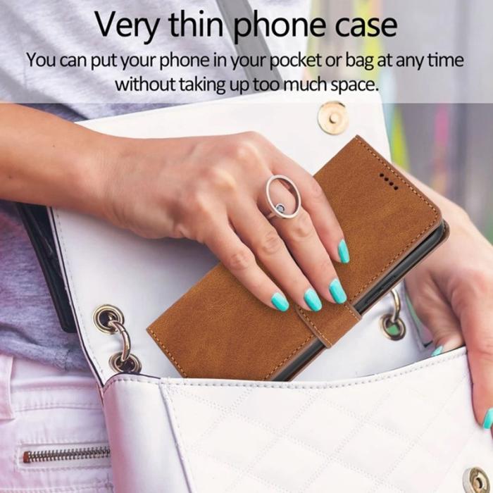 OEM - Samsung Galaxy A37 / A56 5G Plånboksfodral Konstläder - Brun