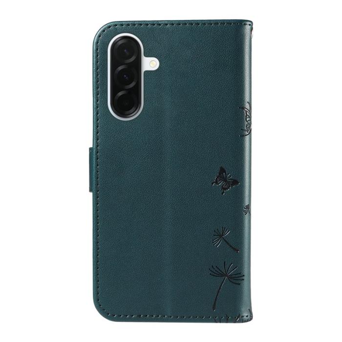 OEM - Samsung Galaxy A37 Plånboksfodral Konstläder Dandelion - Blå