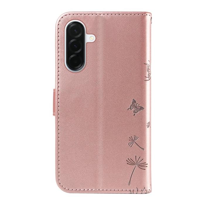 OEM - Samsung Galaxy A37 Plånboksfodral Konstläder Dandelion - Roséguld