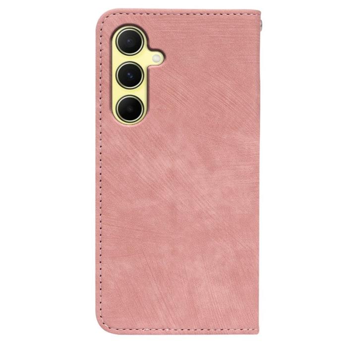 OEM - Samsung Galaxy A37 Fodral Äkta Läder Magnetiskt Skydd - Rose Gold