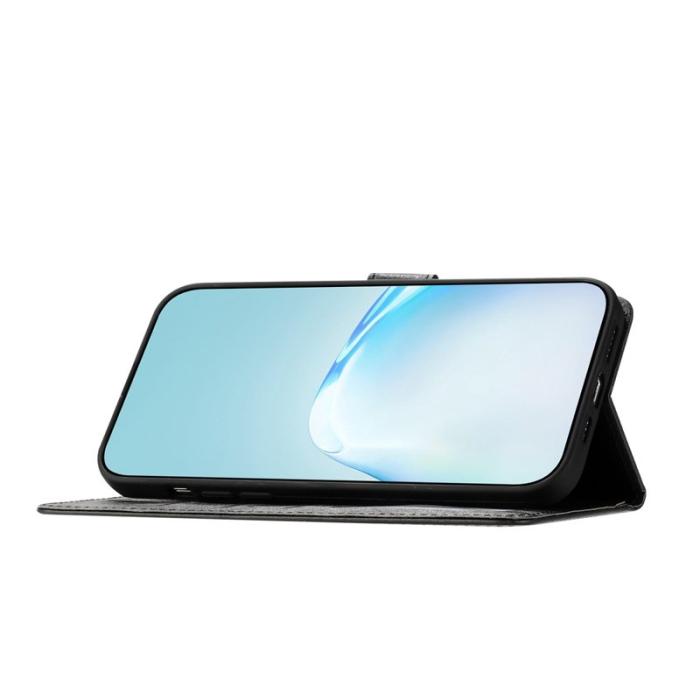 OEM - Samsung Galaxy A37 Plånboksfodral Konstläder Magnetlås - Svart