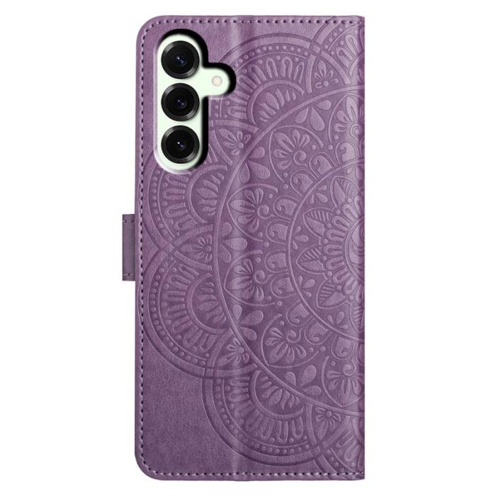 OEM - Samsung Galaxy A37 Plånboksfodral Konstläder Mandala Mönster - Lila