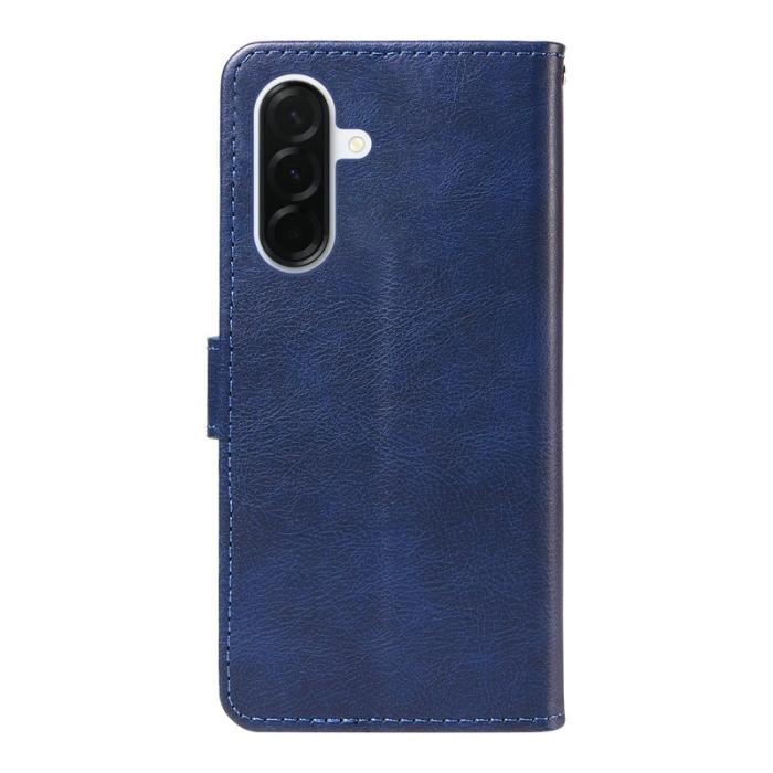 OEM - Samsung Galaxy A37 Plånboksfodral Konstläder Med Rem - Blå