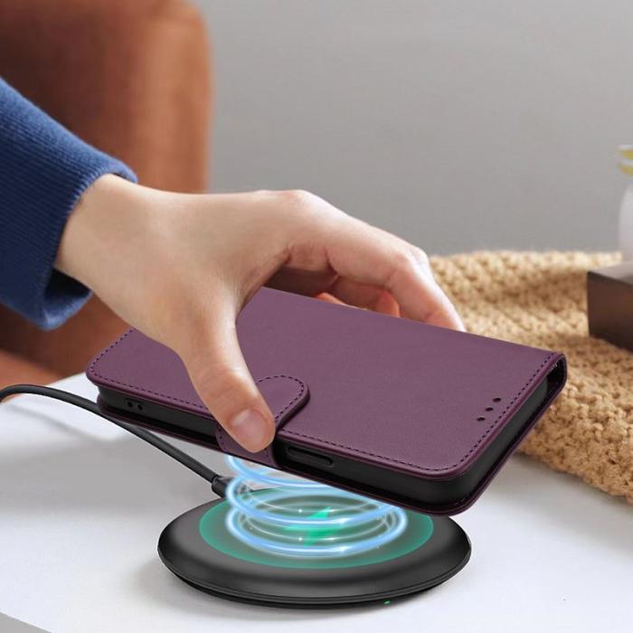 OEM - Samsung Galaxy A37 Plånboksfodral Konstläder Ställfunktion - Lila