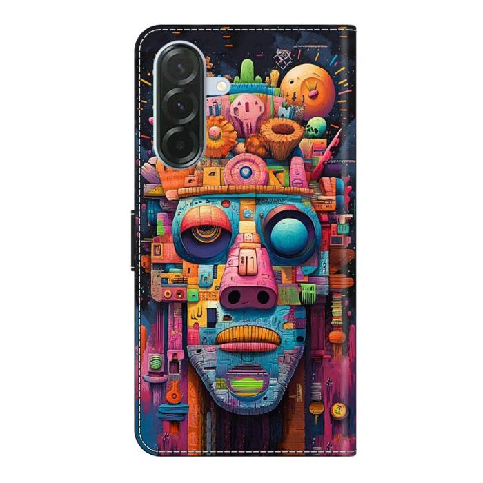OEM - Samsung Galaxy A37 Plånboksfodral Flip Konstläder Mönstertryck - Graffiti