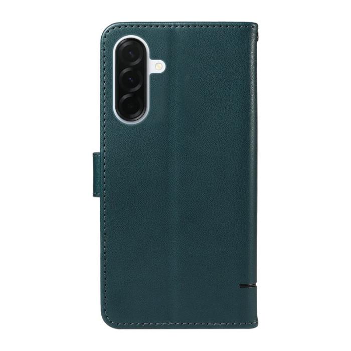 OEM - Samsung Galaxy A37 Plånboksfodral Konstläder Kattmönster - Blå