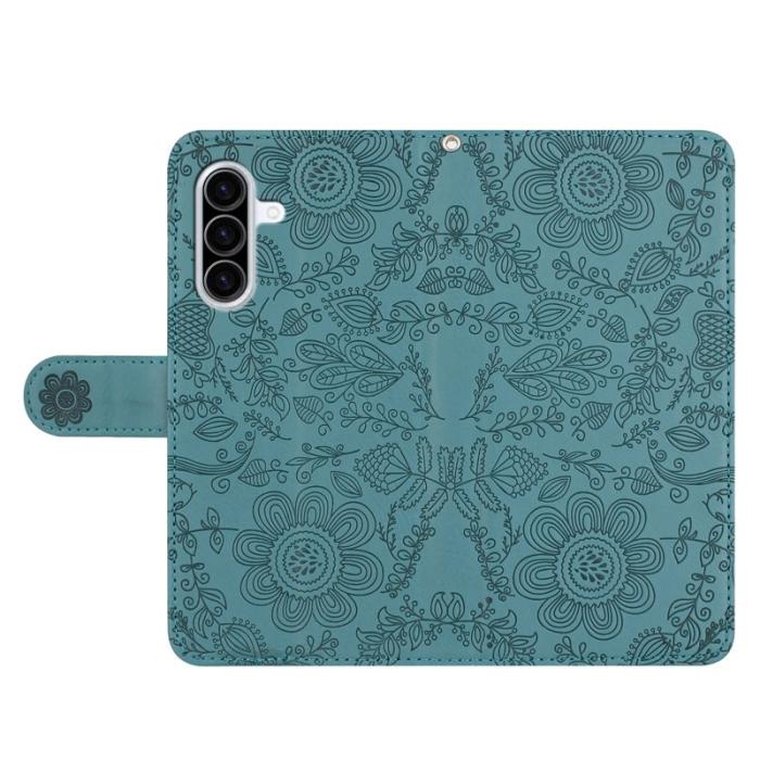 OEM - Samsung Galaxy A37 Plånboksfodral Konstläder Flip med Handrem - Grön