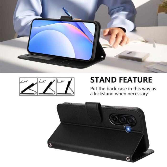 OEM - Samsung Galaxy A37 Plånboksfodral Konstläder RFID-Skydd - Svart