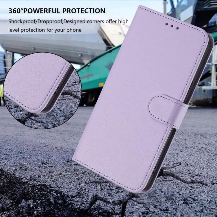 OEM - Samsung Galaxy A37 Fodral Läder Ställfunktion - Ljus Lila