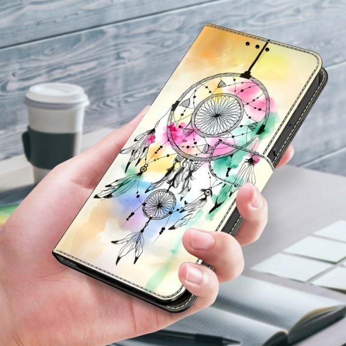 OEM - Samsung Galaxy A37 Plånboksfodral Konstläder - Ink Feather