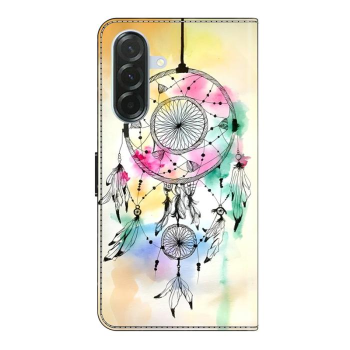 OEM - Samsung Galaxy A37 Plånboksfodral Konstläder - Ink Feather