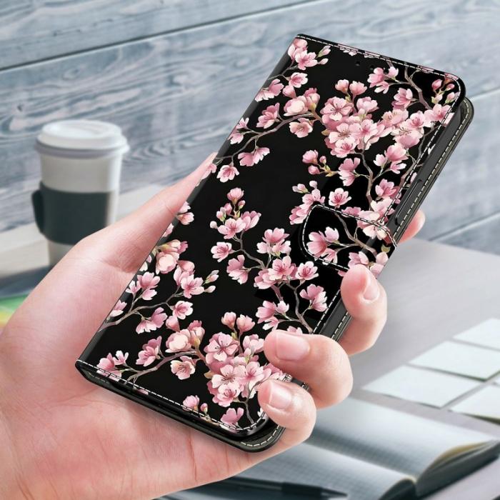OEM - Samsung Galaxy A37 Plånboksfodral Konstläder - Peach Blossom