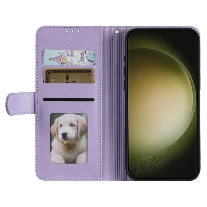 OEM - Samsung Galaxy A37 Fodral PU Läder Anti-Fall - Lila
