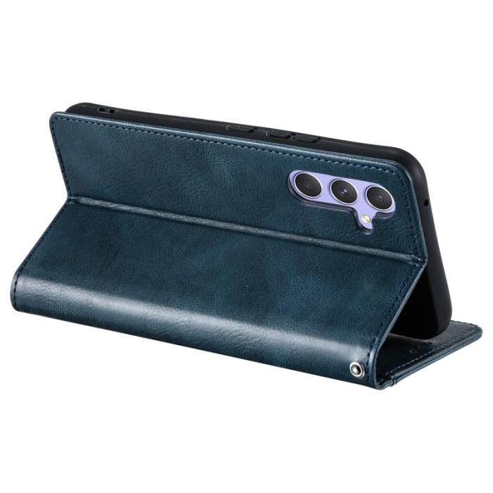 OEM - Samsung Galaxy A37 Fodral PU Läder Anti-Fall - Svartgrön