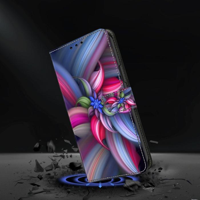 OEM - Samsung Galaxy A37 Fodral PU Läder - Färgglada Blommor