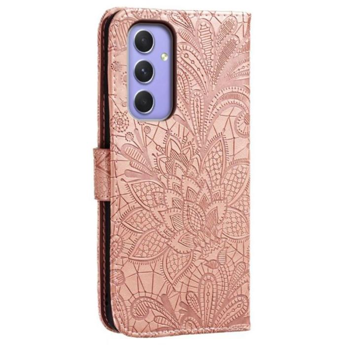 OEM - Samsung Galaxy A37 Fodral PU Läder Flip - Roséguld