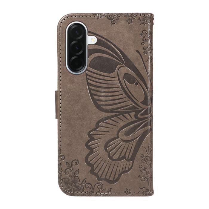 OEM - Samsung Galaxy A37 Fodral PU Läder Flip Skydd - Grå