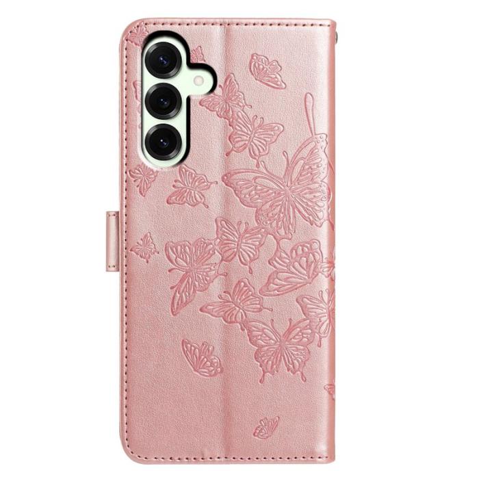 OEM - Samsung Galaxy A37 Fodral PU Läder Flip Skydd - Roséguld