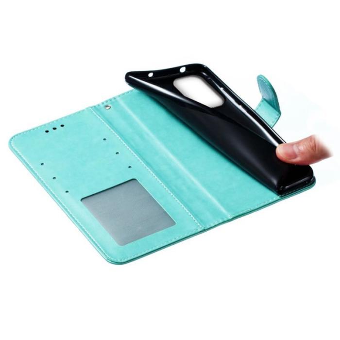 OEM - Samsung Galaxy A37 Fodral PU Läder Mandala - Grön