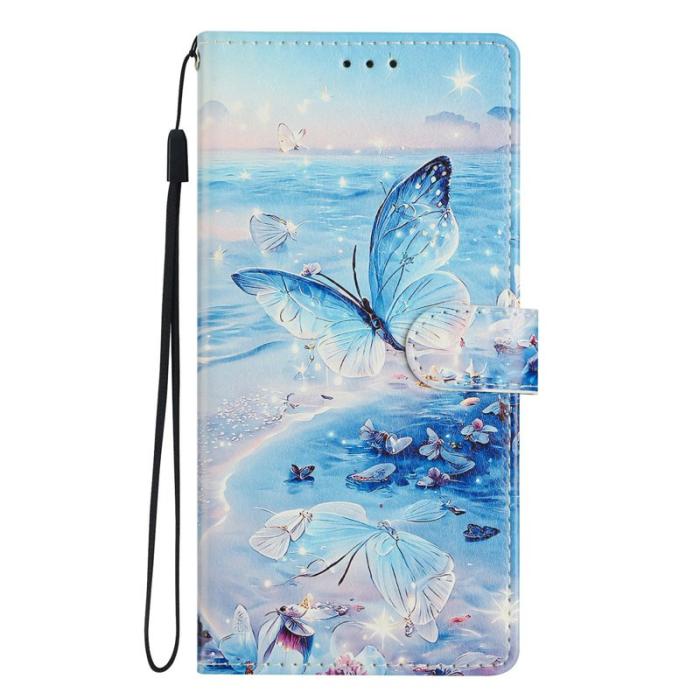 OEM - Samsung Galaxy A37 Fodral PU Läder - Ocean Butterfly