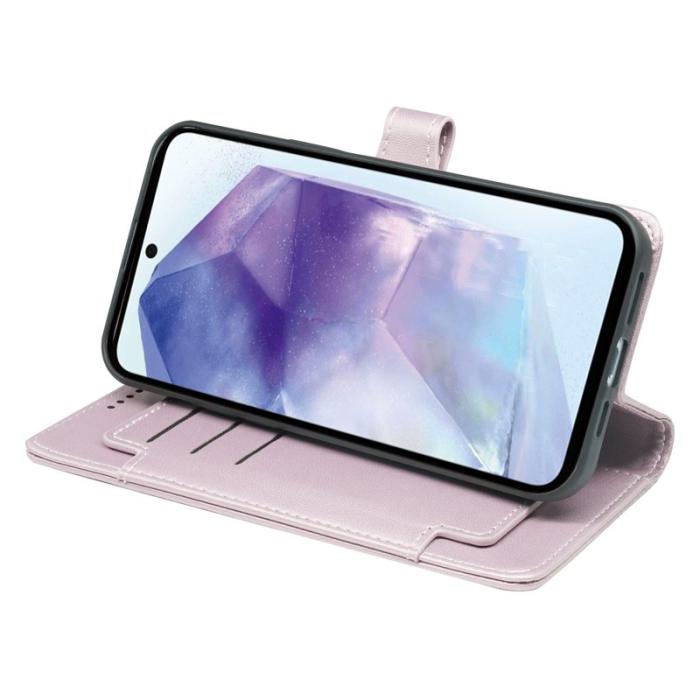 OEM - Samsung Galaxy A37 Fodral PU Läder - Roséguld