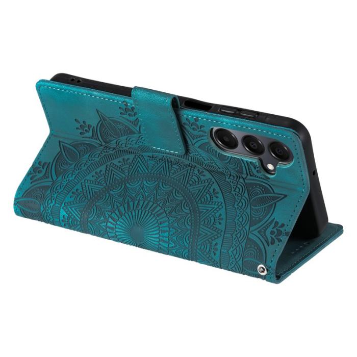 OEM - Samsung Galaxy A37 Fodral PU Läder Skydd - Mint Green