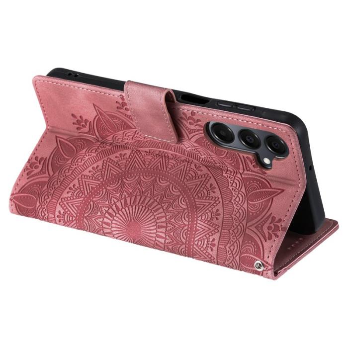 OEM - Samsung Galaxy A37 Fodral PU Läder Skydd - Roséguld