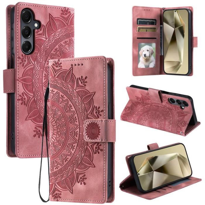 OEM - Samsung Galaxy A37 Fodral PU Läder Skydd - Roséguld