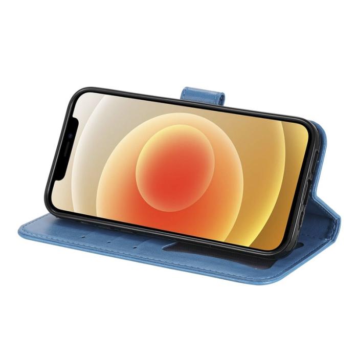 OEM - Samsung Galaxy A37 Fodral PU Läder Ställ - Blå