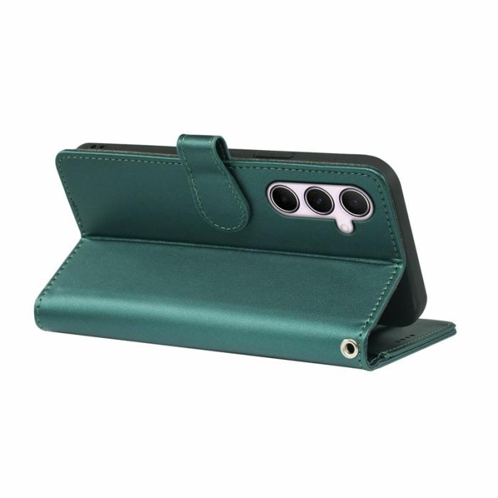 OEM - Samsung Galaxy A37 Fodral PU Läder Ställ - Grön