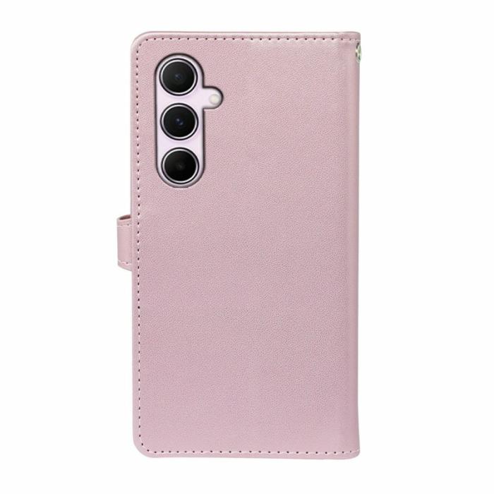 OEM - Samsung Galaxy A37 Fodral PU Läder Ställ - Roséguld