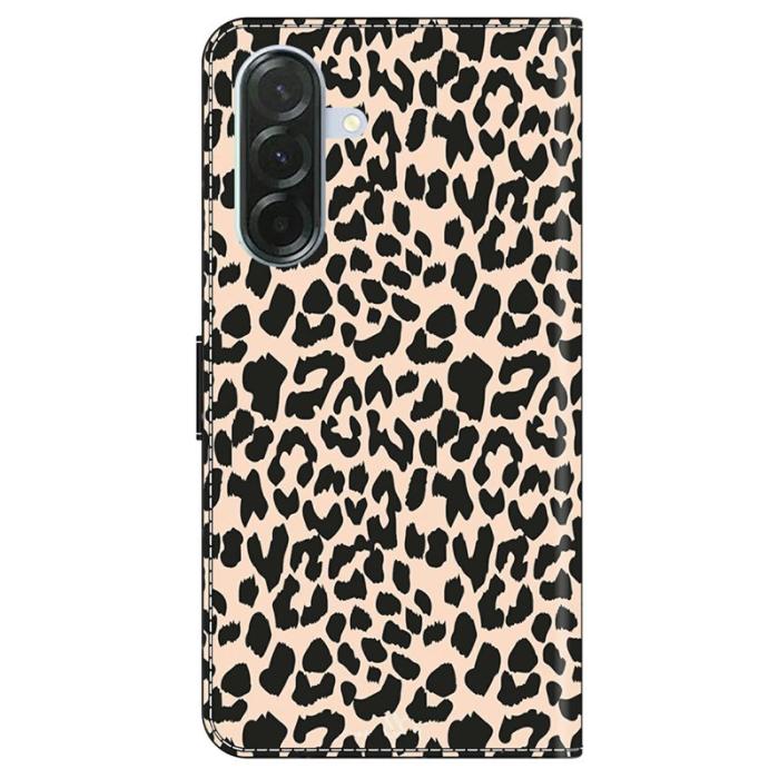 OEM - Samsung Galaxy A37 Fodral TPU + PU Läder Flip - Leopard Print