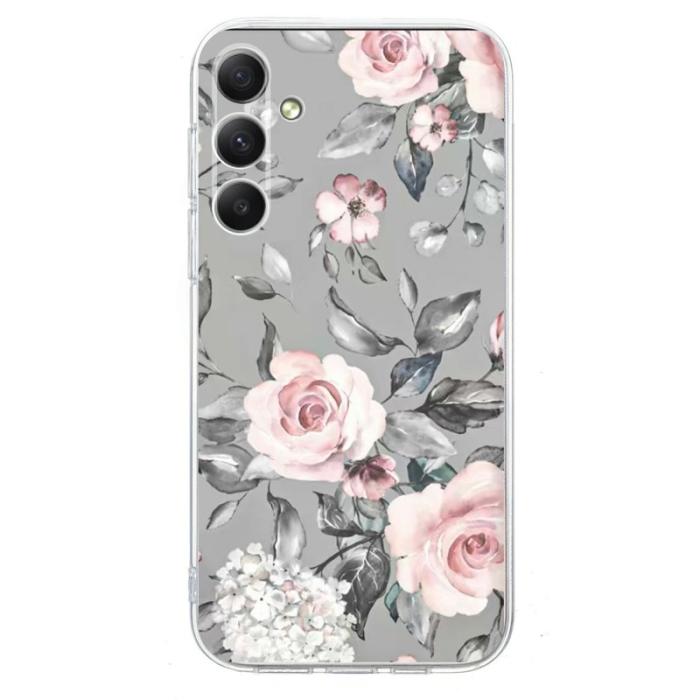OEM - Samsung Galaxy A37 Mobilskal Mönstertryck Stöttålig TPU - Blommor