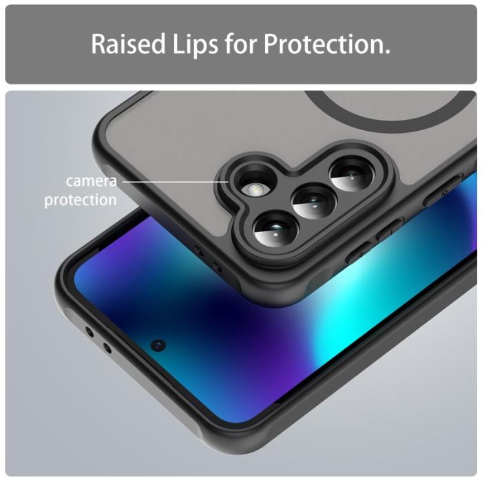 OEM - Samsung Galaxy A37 Skal Plast Anti Drop - Svart