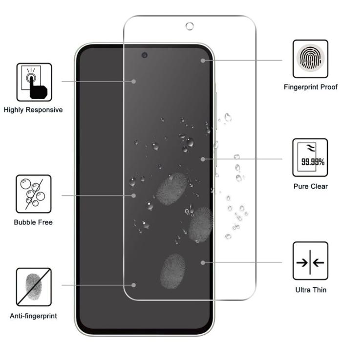 OEM - Samsung Galaxy A37 Skal Plast Anti-Scratch Skydd - Vit