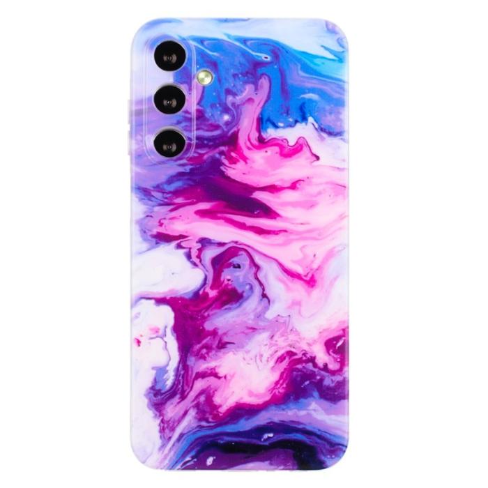 OEM - Samsung Galaxy A37 Skal Plast Marmor Mönster - Rosaröd