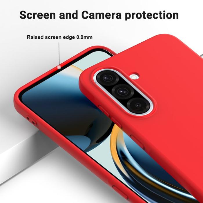 OEM - Samsung Galaxy A37 Skal Silikon - Röd