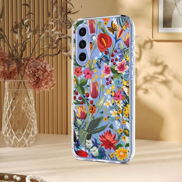 OEM - Samsung Galaxy A37 Skal TPU Blommönster - Liljor