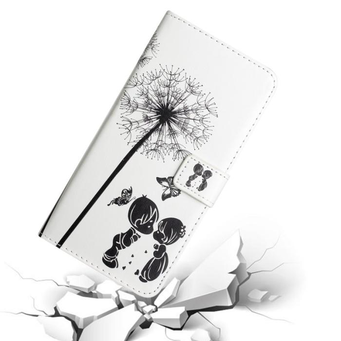 OEM - Samsung Galaxy A55 5G Plånboksfodral 3D Mönstertryck Konstläder Barn och Maskros