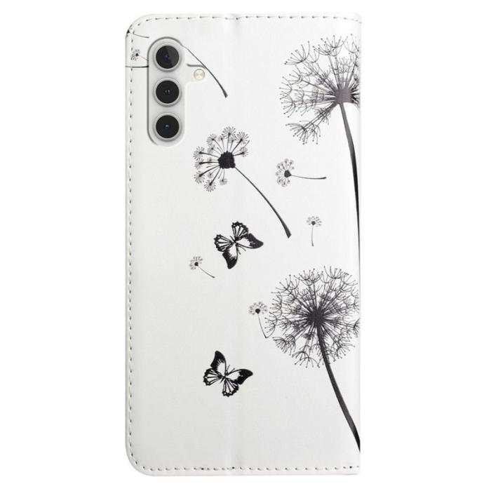 OEM - Samsung Galaxy A55 5G Plånboksfodral 3D Mönstertryck Konstläder Barn och Maskros