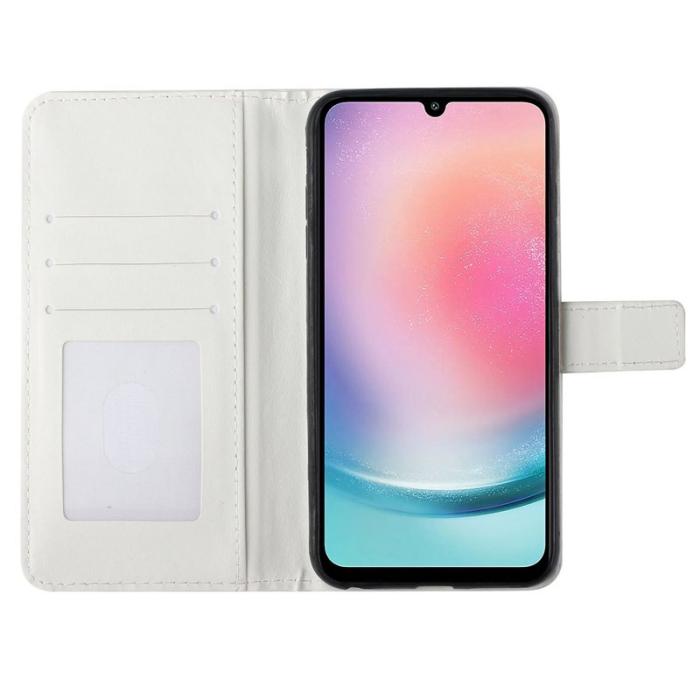 OEM - Samsung Galaxy A55 5G Plånboksfodral 3D Mönstertryck Konstläder - Spetsblomma