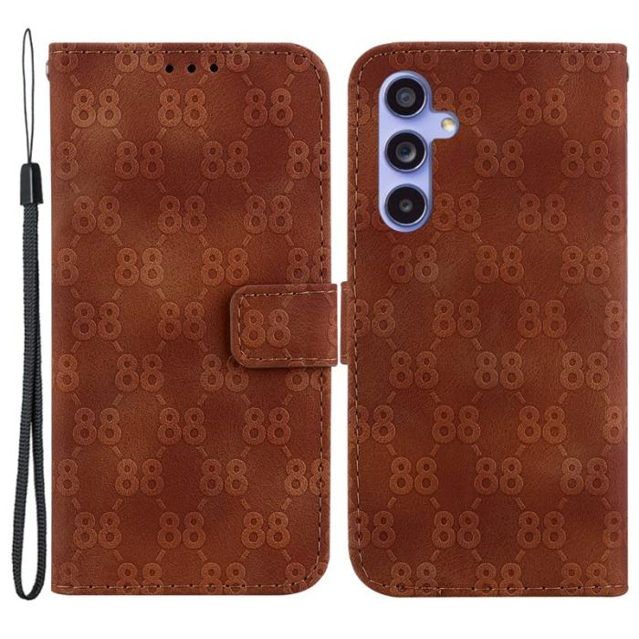 OEM - Samsung Galaxy A55 5G Plånboksfodral Konstläder - Brun