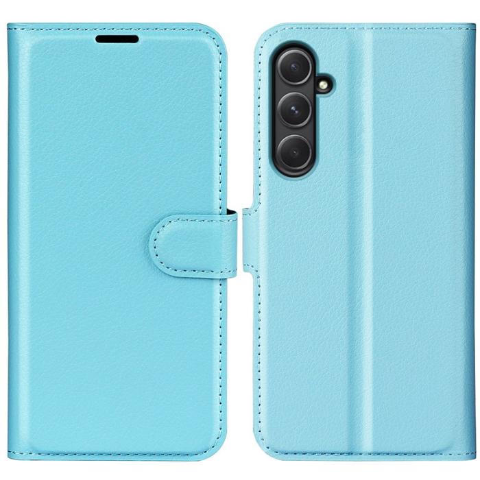 OEM - Samsung Galaxy A55 5G Plånboksfodral Konstläder Flip - Blå