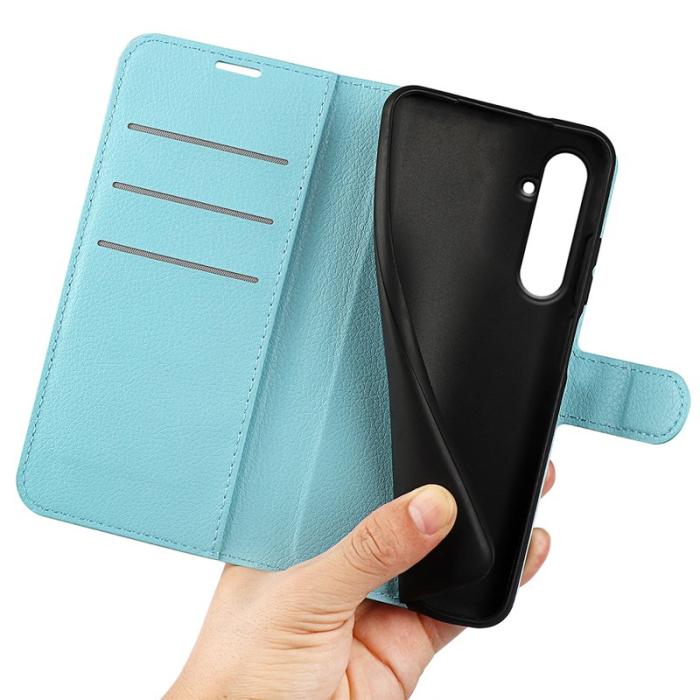 OEM - Samsung Galaxy A55 5G Plånboksfodral Konstläder Flip - Blå