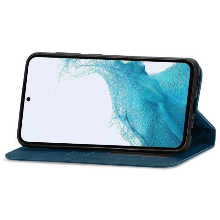 OEM - Samsung Galaxy A55 5G Plånboksfodral Konstläder Flip - Blå