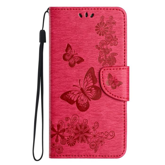 OEM - Samsung Galaxy A55 5G Plånboksfodral Konstläder Flip - Röd