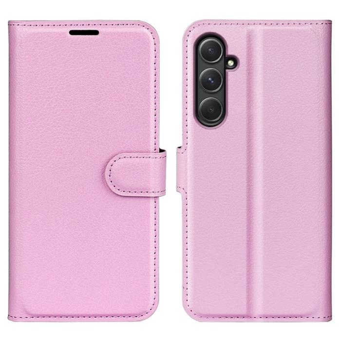 OEM - Samsung Galaxy A55 5G Plånboksfodral Konstläder Flip - Rosa