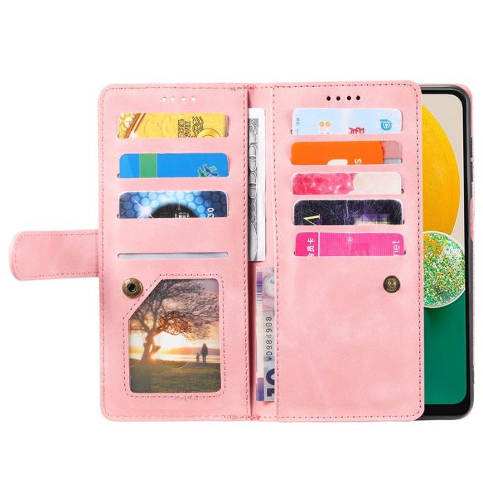 OEM - Samsung Galaxy A55 5G Plånboksfodral Konstläder Folio - Roséguld